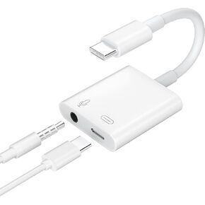 2 في 1 محول صوت رقمي USB C إلى 3.5 مم محول سماعة رأس مع 60 وات PD شحن، وصل وتشغيل محول سماعة أذن مقبس الصوت لجهاز iPad pro 2020 2021 / MacBook Air M1 / Galaxy S21 TIANSONG (أبيض) in Kuwait
