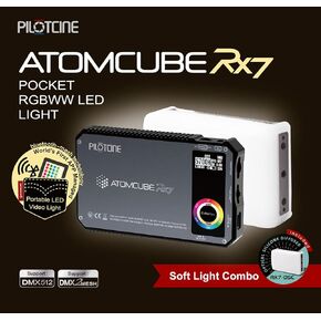 مصباح Atomcube RX7 18W 5.9 بوصة جيب RGBWW LED (مع ناشر) - شبكة جديدة، التحكم في التطبيق حتى 65535 جهازًا، DMX512، 15 سيناريو محدد مسبقًا، 5 FX مخصص، 2500K~8500K، CRI95+، TLCI99 in Kuwait