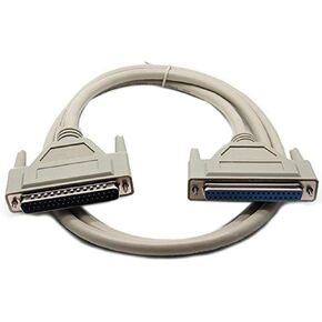 Dahszhi 1.5M/5Ft DB37 37Pin Male to Female Serial Port Extend DATA Cable Cord Printer in Kuwait