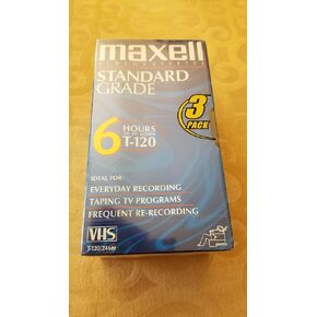 Maxell GX T-120 Video TAPE-120 MIN 3PK (214048) in Saudi Arabia