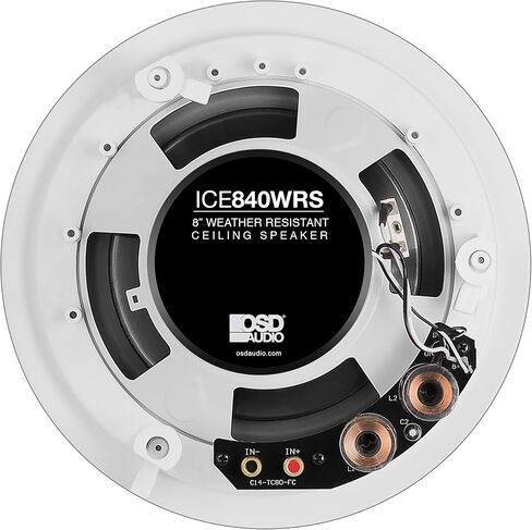 OSD Audio Weatherproof in-Ceiling Audio Speaker Pair - Indoor/Outdoor Stereo - ICE800WRS in Saudi Arabia