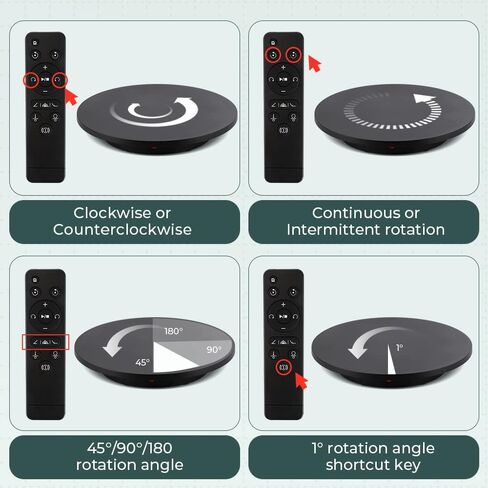 Photography Turntable 13.7inch/110lb with Remote Control in Kuwait