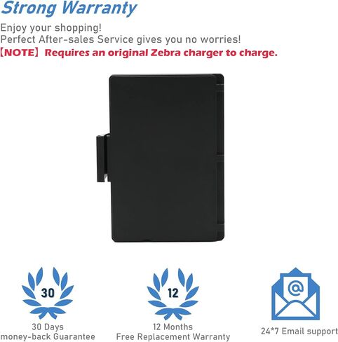 TAKOCI 3400mAh Replacement Battery for Zebra P1031365-069 P1031365-025 QLN220 ZQ520 QLN320 ZQ510 ZQ610HC ZQ620HC QLn220HC QLn320HC ZQ521 in Saudi Arabia