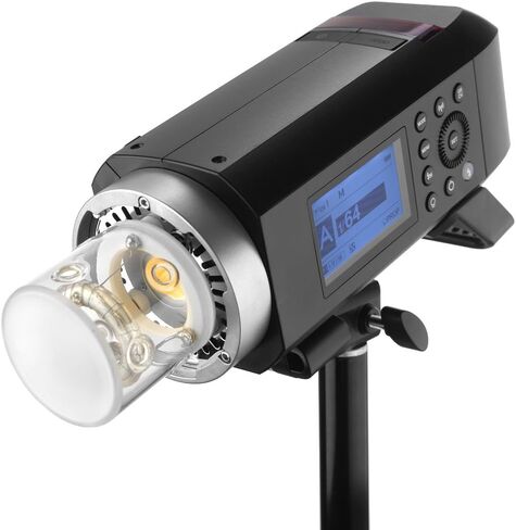فلاش Godox AD400 Pro الكل في واحد خارجي بقوة 400 واط، حزمة بطارية ليثيوم 21.6 فولت/2600 مللي أمبير في الساعة توفر 390 نقطة طاقة كاملة، متوافقة مع Canon وNikon وSony وOlympus وFujifilm DSLRs in Saudi Arabia
