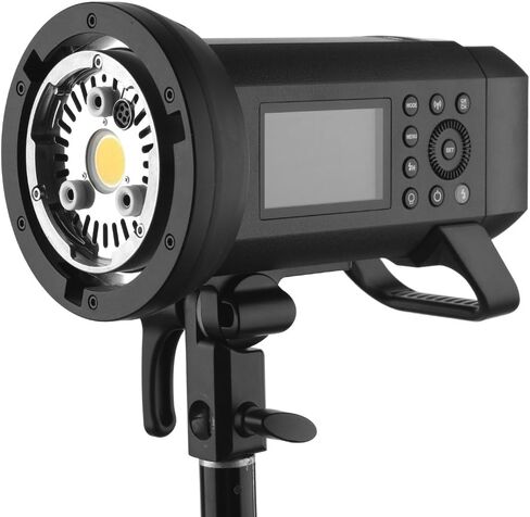فلاش Godox AD400 Pro الكل في واحد خارجي بقوة 400 واط، حزمة بطارية ليثيوم 21.6 فولت/2600 مللي أمبير في الساعة توفر 390 نقطة طاقة كاملة، متوافقة مع Canon وNikon وSony وOlympus وFujifilm DSLRs in Saudi Arabia