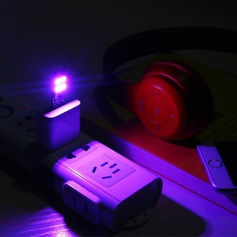 Yitee Mini USB Lights 7-Color Changing Night Light 5050 RGB 4-LEDs Switch Control، USB LED TV Backlight Kit، مصباح طاولة، إضاءة ديكور مكتب، أضواء مزاجية للحفلات، ضوء لوحة مفاتيح الكمبيوتر المحمول in Kuwait