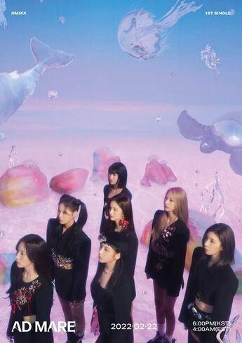 NMIXX AD MARE الإصدار الأول لألبوم واحد خفيف CD+64p PhotoBook+1p PhotoCard+تتبع Kpop مختوم in Saudi Arabia