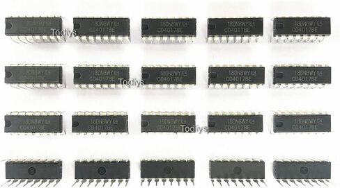توديز عداد عقد جديد لـ CD4017 CD4017B HCF4017BE HEF4017BP TC4017BP TC4017BP DIP-16 CMOS مع 10 مخارج فك تشفير رقاقة IC CD4017BE in Saudi Arabia