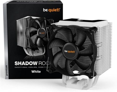 be quiet! Shadow Rock 3 White 190W TDP CPU Cooler | Intel-1700 1200 2066 1150 1151 1155 2011-3 Square ILM | AMD AM4 | Black | BK005 in Saudi Arabia
