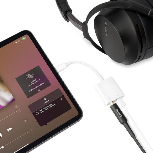 2 في 1 محول صوت رقمي USB C إلى 3.5 مم محول سماعة رأس مع 60 وات PD شحن، وصل وتشغيل محول سماعة أذن مقبس الصوت لجهاز iPad pro 2020 2021 / MacBook Air M1 / Galaxy S21 TIANSONG (أبيض) in Kuwait