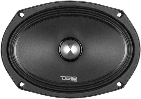 مكبر صوت DS18 PRO-FR6NEO - 6.5 بوصة، كامل المدى، رصاصة ألومنيوم فضية، 450 وات بحد أقصى، 225 وات RMS، 4 أوم، مغناطيس النيوديميوم - مكبرات الصوت ذات النطاق الكامل الأكثر أناقة من النيوديميوم المتاحة، أسود، PROFR6NEO in Kuwait