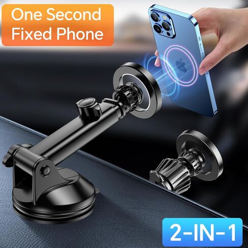 for iPhone MagSafe Car Mount【 Windshield + Vent + Dash 】Window Magnetic Phone Holder Car Magsafe Accessories【20 Magnets+ Suction Cup】for iPhone 15,14,13,12,Pro,Max/Plus/Mini MagSafe Phone mount Case in Saudi Arabia