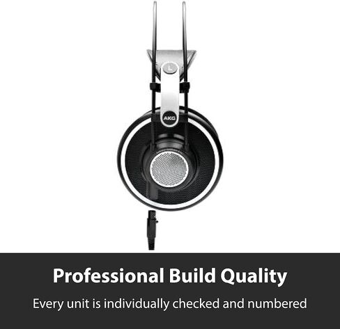 AKG Pro Audio K702 Over-Ear, Open-Back, Flat-Wire, Reference Studio Headphones,Black in Saudi Arabia