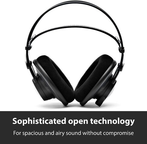 AKG Pro Audio K702 Over-Ear, Open-Back, Flat-Wire, Reference Studio Headphones,Black in Saudi Arabia