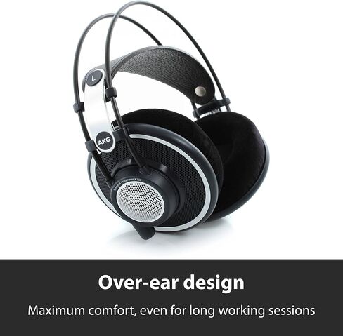 AKG Pro Audio K702 Over-Ear, Open-Back, Flat-Wire, Reference Studio Headphones,Black in Saudi Arabia