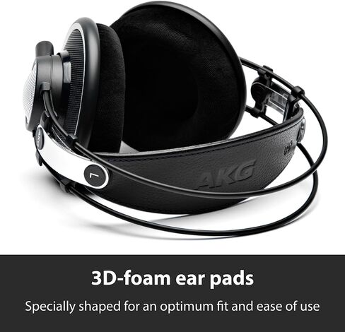 AKG Pro Audio K702 Over-Ear, Open-Back, Flat-Wire, Reference Studio Headphones,Black in Saudi Arabia