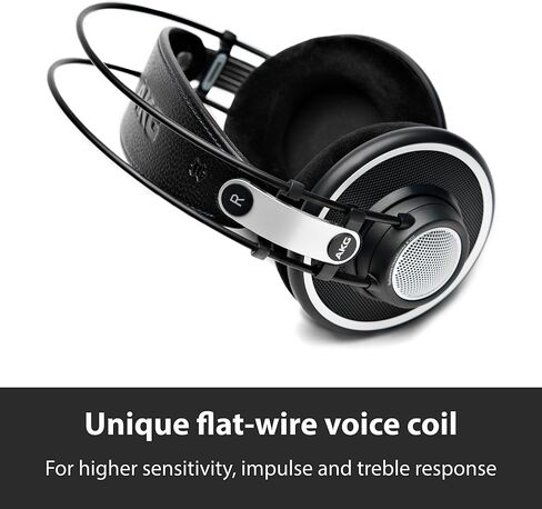 AKG Pro Audio K702 Over-Ear, Open-Back, Flat-Wire, Reference Studio Headphones,Black in Saudi Arabia