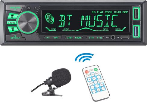 LXKLSZ Car Stereo Bluetooth Single Din LCD Audio Radio with Brightness Adjustment APP Control MP3 Player Supports Hands Free Calling AM/FM Radio AUX Input TF/EQ/USB Fast Charging Radio Receiver in Saudi Arabia