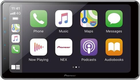 Pioneer DMH-WT86NEX 1-DIN 10.1" Car Stereo, Wired and Wireless Apple CarPlay/Android Auto, Adjustable Angle Floating Touchscreen, Maestro & SiriusXM Ready, HD Radio, Bluetooth, Hi-Res Audio USB Input in Saudi Arabia