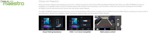 Pioneer DMH-WT86NEX 1-DIN 10.1" Car Stereo, Wired and Wireless Apple CarPlay/Android Auto, Adjustable Angle Floating Touchscreen, Maestro & SiriusXM Ready, HD Radio, Bluetooth, Hi-Res Audio USB Input in Saudi Arabia
