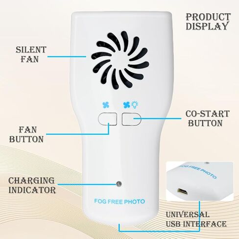 عاكس مراقبة كهربائي من الفولاذ المقاوم للصدأ لإزالة الضباب مع نظام صور تلقائي - مثالي لطب الأسنان والتصوير الفوتوغرافي in Kuwait