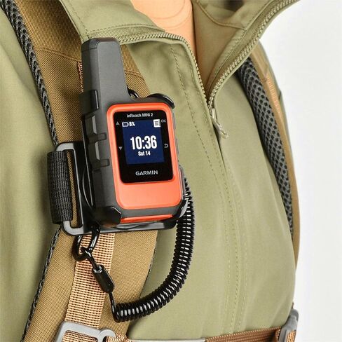 حبل حقيبة الظهر iGuerburn لجهاز Garmin المحمول GPS inReach/eTrex/Rino/Alpha/Oregon/GPSMAP Series - محول تثبيت للعمود الفقري من Garmin مع سلك أمان in Kuwait