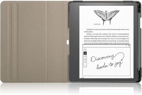 EpicGadget Smart Rotating Case Cover for Kindle Scribe 10.2" 2022 Swivel Stand Book Folding Folio Cover Auto Sleep/Wake with Pen Holder (Black) in Saudi Arabia
