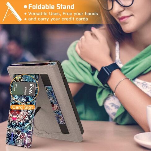 حافظة VORI مزودة بمسند لجهاز Kindle Paperwhite مقاس 6 بوصات (تناسب الجيل العاشر من عام 2018 / جميع أجيال Paperwhite قبل عام 2018) حافظة من جلد البولي يوريثان غطاء ذكي مزود بخاصية التنبيه/النوم التلقائي وحزام اليد، Mandalas Galaxy in Kuwait