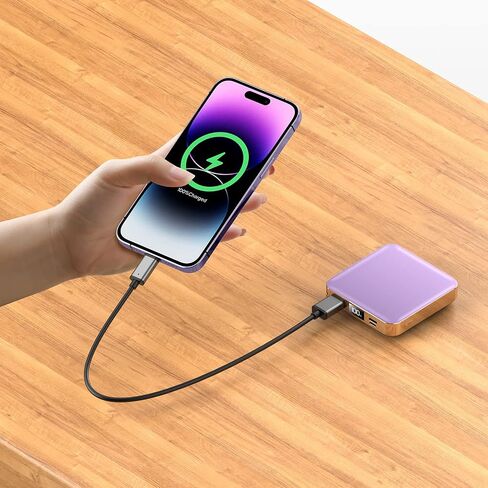 ummz Mini Portable Charger with Built-in 4 Cables，12000mAh Small Power Bank in Saudi Arabia