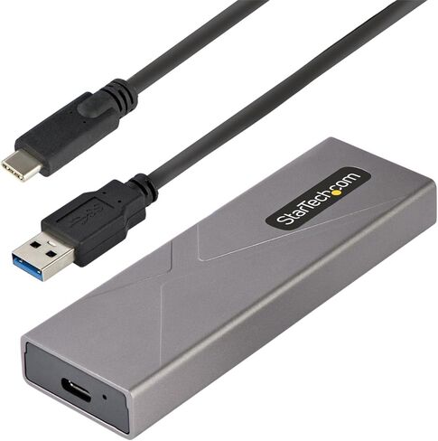 حاوية StarTech.com USB-C 10Gbps M.2 NVMe PCIe SSD - حافظة M.2 PCIe M-Key خارجية متينة من الألومنيوم بتصنيف IP67 - قراءة/كتابة بسرعة 1 جيجابايت/ثانية - تدعم 2230/2242/2260/2280 - متوافقة مع TB3 - Mac/ الكمبيوتر الشخصي (M2E1BRU31C) in Saudi Arabia