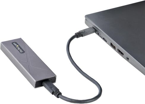 حاوية StarTech.com USB-C 10Gbps M.2 NVMe PCIe SSD - حافظة M.2 PCIe M-Key خارجية متينة من الألومنيوم بتصنيف IP67 - قراءة/كتابة بسرعة 1 جيجابايت/ثانية - تدعم 2230/2242/2260/2280 - متوافقة مع TB3 - Mac/ الكمبيوتر الشخصي (M2E1BRU31C) in Saudi Arabia
