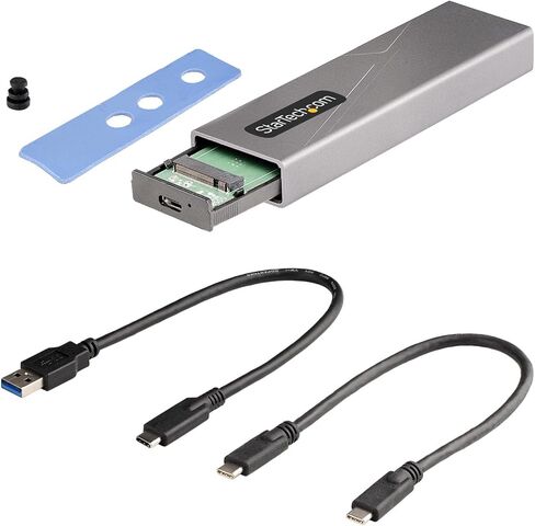 حاوية StarTech.com USB-C 10Gbps M.2 NVMe PCIe SSD - حافظة M.2 PCIe M-Key خارجية متينة من الألومنيوم بتصنيف IP67 - قراءة/كتابة بسرعة 1 جيجابايت/ثانية - تدعم 2230/2242/2260/2280 - متوافقة مع TB3 - Mac/ الكمبيوتر الشخصي (M2E1BRU31C) in Saudi Arabia
