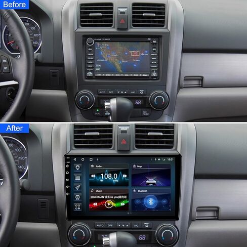 راديو سيارة Android لوحدة الرأس العالمية مع Carplay/Android Auto مع BT GPS Navigation Video Audio Multimedia Player Double Din 10 بوصة تعمل باللمس دعم WiFi SWC 4+64GB in Kuwait