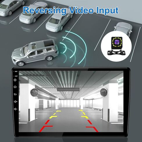 راديو سيارة Android لوحدة الرأس العالمية مع Carplay/Android Auto مع BT GPS Navigation Video Audio Multimedia Player Double Din 10 بوصة تعمل باللمس دعم WiFi SWC 4+64GB in Kuwait