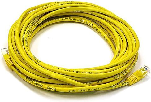 كابل شبكة إيثرنت عارية من النحاس من مونوبرايس 0.5FT 24AWG Cat6 550MHz - أسود in Kuwait