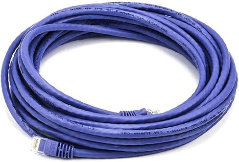كابل شبكة إيثرنت عارية من النحاس من مونوبرايس 0.5FT 24AWG Cat6 550MHz - أسود in Kuwait