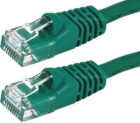 كابل شبكة إيثرنت عارية من النحاس من مونوبرايس 0.5FT 24AWG Cat6 550MHz - أسود in Kuwait