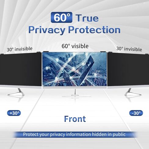 Verponity Computer Privacy Screen Filter 21.5 Inch, 9H Hardness Hanging Computer Screen Privacy Shield Compatible with 16:9 Widescreen Monitor, Eye Protection and Blue Light Blocks……… in Kuwait