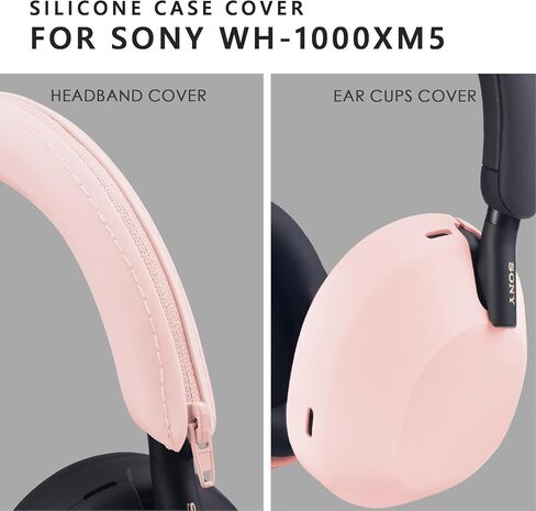 غطاء حماية من السيليكون لهاتف سوني WH-1000XM5، غطاء حماية لسماعات الرأس اللاسلكية Sony xm5، أزرق داكن in Kuwait