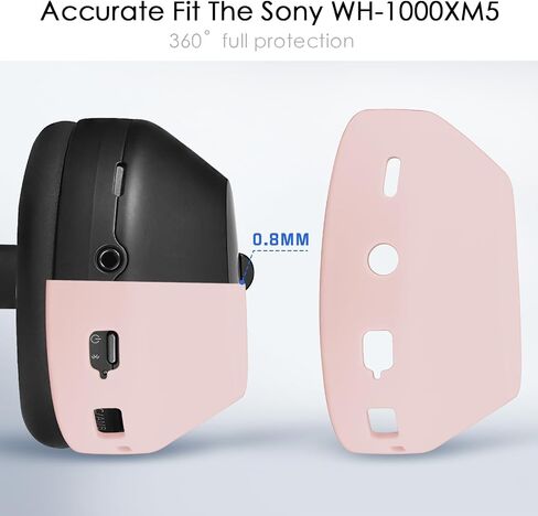 غطاء حماية من السيليكون لهاتف سوني WH-1000XM5، غطاء حماية لسماعات الرأس اللاسلكية Sony xm5، أزرق داكن in Kuwait