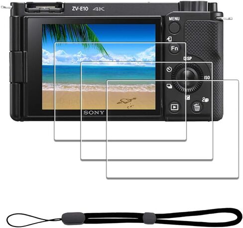 Screen Protector for Sony ZV-1F ZV1F Vlog Camera [3 Pack],Tempered Glass 9H Hardness Anti-Scratch Bubble-Free Easy Installation | 3-Pack + ABS Box. 9H Hardness, Anti-Scratch, Anti-Bubble, HD Clarity, Anti-Fingerprint, Easy Install. NOT for other cameras in Saudi Arabia