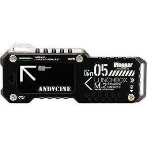 حافظة ANDYCINE Lunchbox V M.2 SSD NVME&SATA M.2 مع منفذ USB-C ورقائق RTL9210B متوافقة مع الكاميرا المختارة وأجهزة الكمبيوتر والهاتف المحمول والكمبيوتر المحمول (اللون الأحمر) in Kuwait