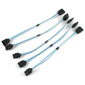 5 قطع من 5 بوصات (13 سم) كابل ساتا رفيع للغاية مستقيم إلى مستقيم in Kuwait