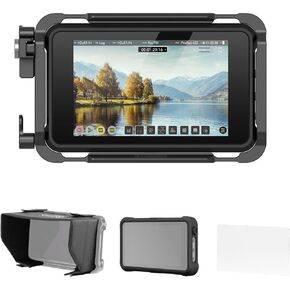 SmallRig Cage Kit for Atomos Ninja V/Ninja V+, with NATO Rail, 1/4"-20 Screw, M3 Screw，Cable Clamp for HDMI, and Sunhood, Fully Protect Camera Monitor - 3788 in Saudi Arabia