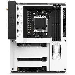 NZXT N7 B650E - N7-B65XT-B1 - مجموعة شرائح AMD B650 (تدعم وحدات المعالجة المركزية AMD 7000 Series) - اللوحة الأم للألعاب ATX - درع الإدخال/الإخراج الخلفي المدمج - اتصال Wifi 6 - أسود in Kuwait