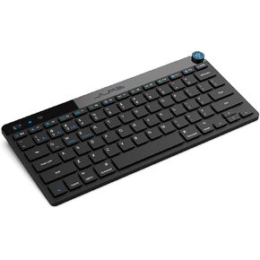JLab Go Wireless Keyboard, Black, Connect Via Bluetooth or USB Wireless Dongle, Multi-Device Ultra-Compact for a Minimalist or Portable Set-Up (1 Pack)