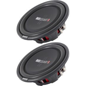 2 MB Quart DS1 254 800 Watt 4 Ohm 10 inches Shallow, Slim, Subwoofers, Car, Truck, DVC, RMS 400 Watts per Subs, Durable Powder Coat in Saudi Arabia