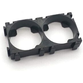 Bestol 100pcs 2X Cell/3xCell 21700 Battery Holder Bracket Cell Safety Anti Vibration Plastic Brackets for 21700 Batteries (2X21700 Cell)