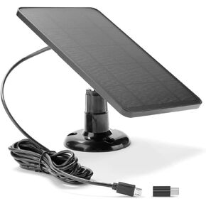 شاحن كاميرا لوحة شمسية مناسب للكاميرا الخارجية SimpliSafe، Blink Outdoor XT3 XT Blink XT2، Arlo Essential Spotlight/XL Spotlight Camera VMC2030 VMA3600 Micro USB Type-C in Kuwait