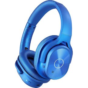 ZIHNIC Active Noise Cancelling Headphones, 40H Playtime Wireless Bluetooth Headset with Deep Bass Hi-Fi Stereo Sound,Comfortable Earpads for Travel/Home/Office (Black)